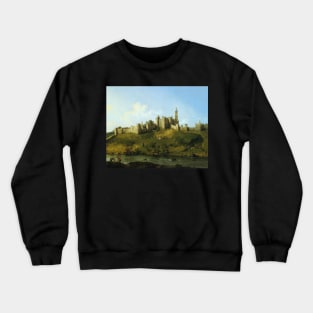 alnwick castle 1747 - Canaletto Crewneck Sweatshirt